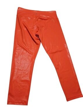 Zyia ActiveLeggings 14-16 Light N Tight High Rise 7/8 Tangerine Metallic
